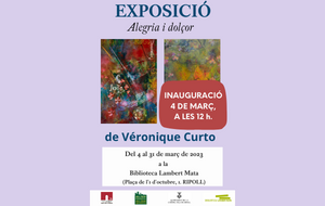 Exposició de pintures "Alegria i dolçor": de Véronique Curto