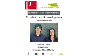 "Abelló comentada" xerrada literària i lectura de poemes