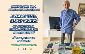 Lectura de textos de Josep Vallverdú