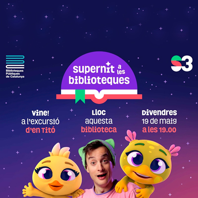 Supernit a les Biblioteques. Vine a l'excursió d'en Titó!