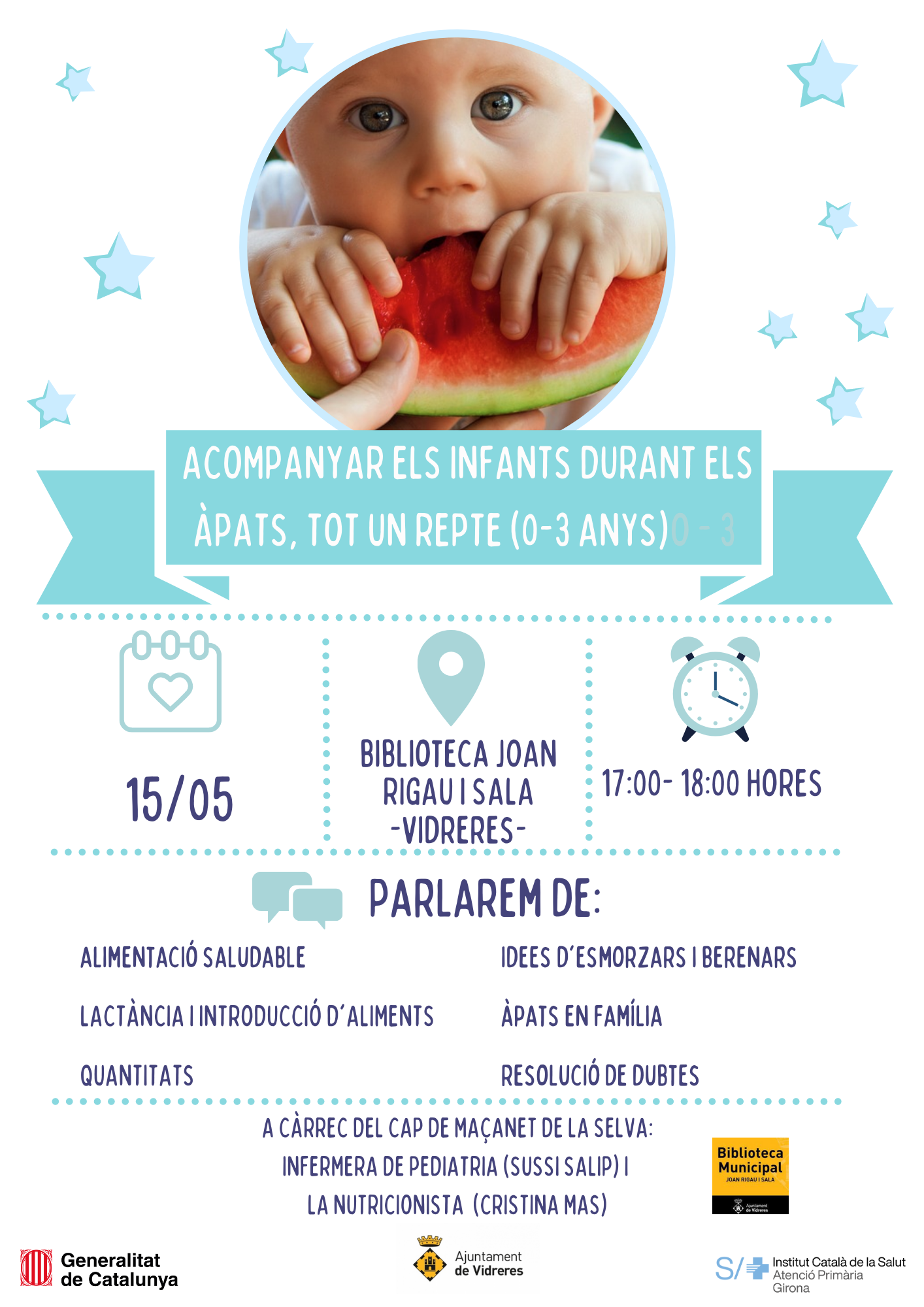 Alimentació saludable: acompanyar els infants durant els àpats, tot un repte (0-3 anys)