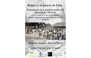 "Salgari a la guerra de Cuba", presentació de la novel·la gràfica  "El Tatuatge de l'Escorpí"