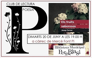 Club de lectura de poesia. "Fruits saborosos" de Josep Carner