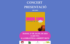 Concert presentació "Després de la Pluja" de Jordi Coma