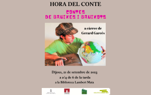 "Contes de bruixes i bruixots" a càrrec de Gerard Garcés