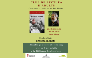Club de lectura d'adults, "El llapis vermell"  d'Oriol Molas 