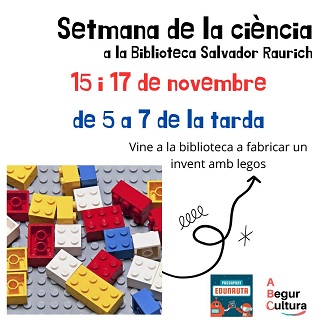 Setmana de la ciència: vine i fes un invent amb legos