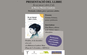 Presentació del llibre "En un tancar i obrir d'ulls" de Montse Maestre Casadesús