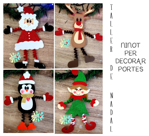 Taller: "Fem una decoració de Nadal", a càrrec de Cris Espinosa de Clika y Regala. Activitat dirigida a infants a partir dels  4 anys.