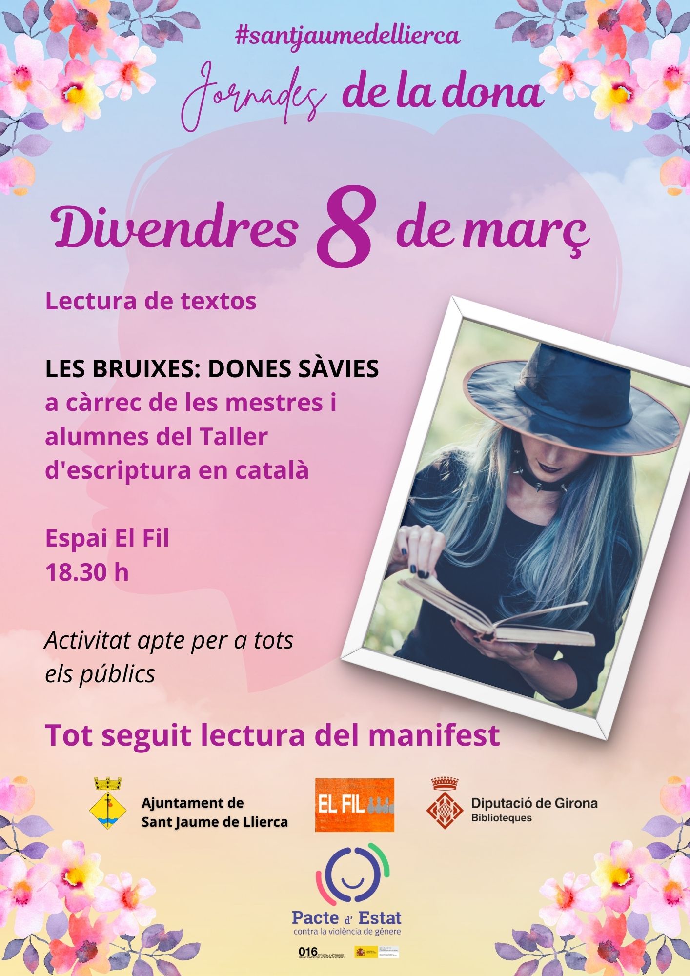  "LES BRUIXES: DONES SÀVIES", una sessió especial a càrrec de les mestres i alumnes del Taller d'escriptura en català.