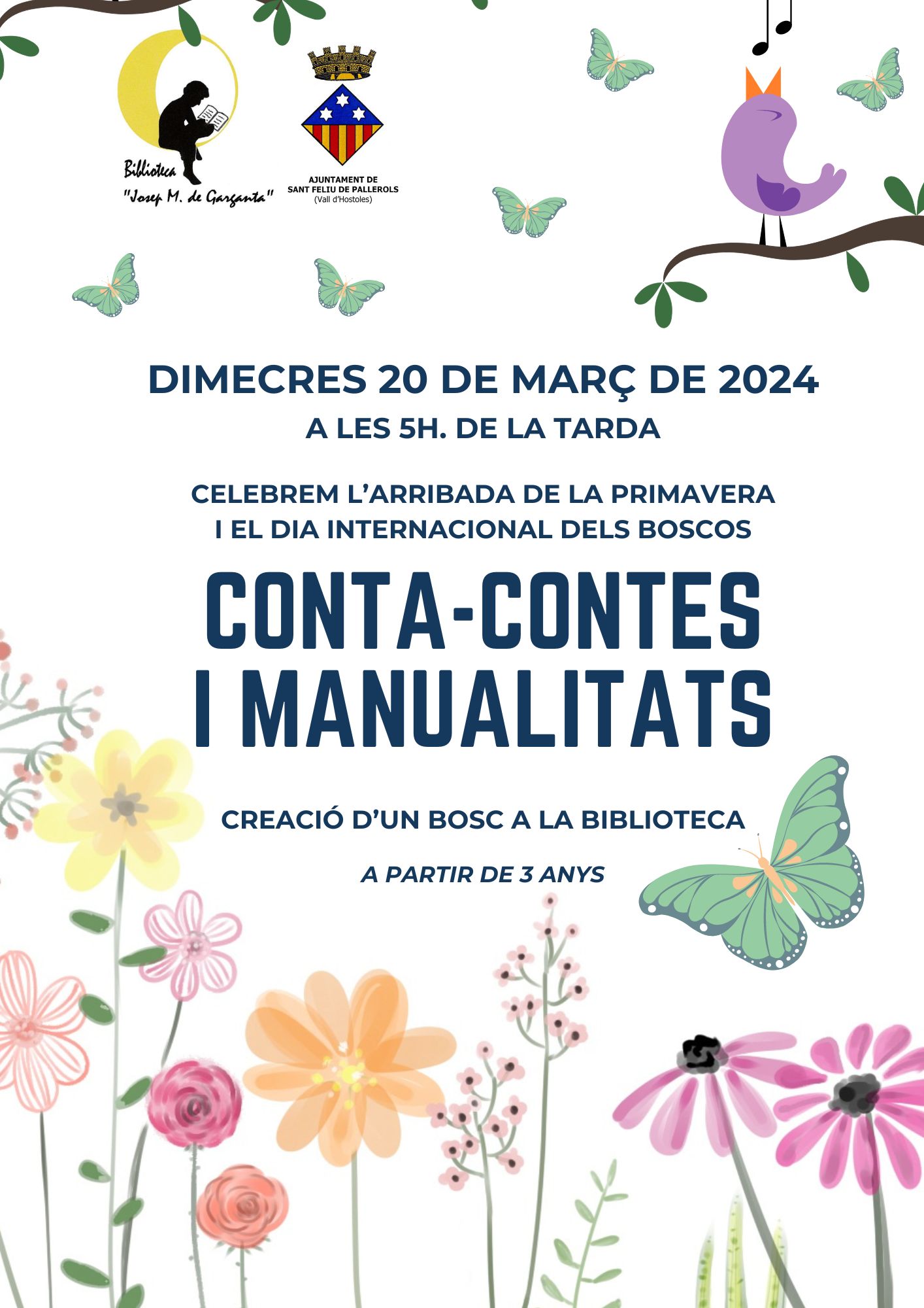 Celebrem l'arribada de la primavera i el Dia Internacional dels Boscos