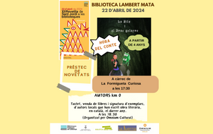 Hora del conte "La Rita i el drac golafre",  a càrrec de la Formigueta Curiosa