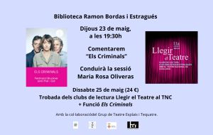 Club de lectura Llegir el Teatre