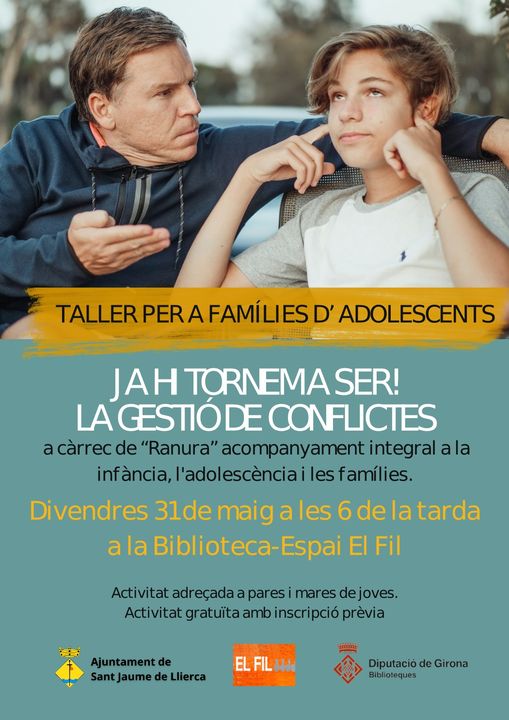 TALLER PER A FAMÍLIES D'ADOLESCENTS