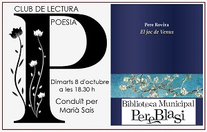 Comentem "El joc de Venus" a càrrec de Marià Sais