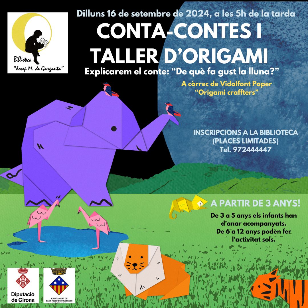 Conta-contes i taller d'origami