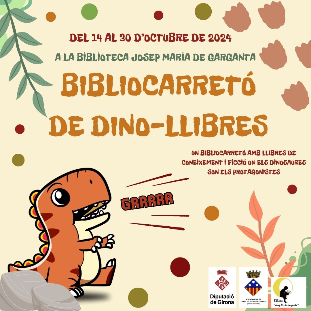 Bibliocarretó de Dino-llibres