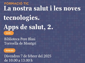 La nostra salut i les noves tecnologies.  Apps de salut 2