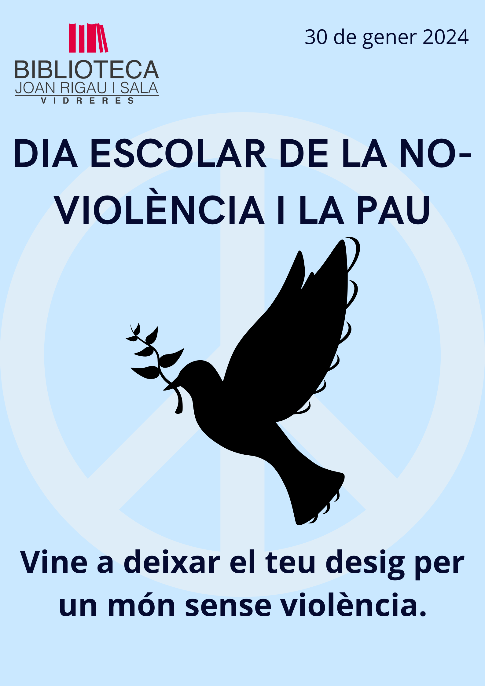Desitjos de la Pau a la Biblioteca