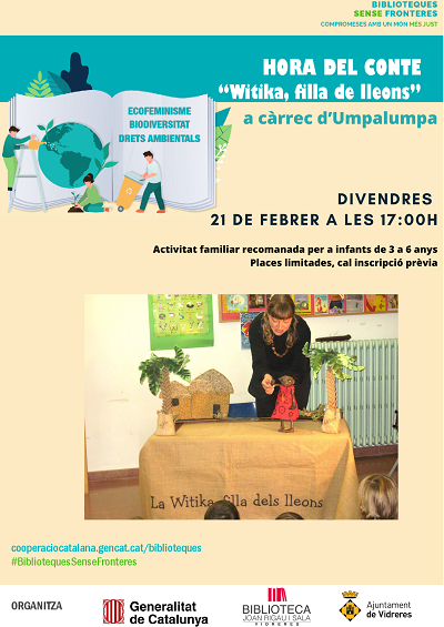 Espectacle de titelles: Witika, filla de lleons a càrrec d'Umpalumpa (Biblioteques sense fronteres)