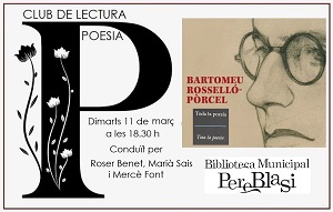 Comentem "Toda la poesía" de Baltasar Rosselló-Pòrcel