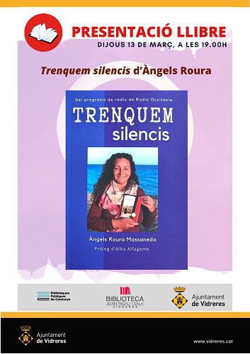 "Trenquem silencis" de l'escriptora Àngels Roura