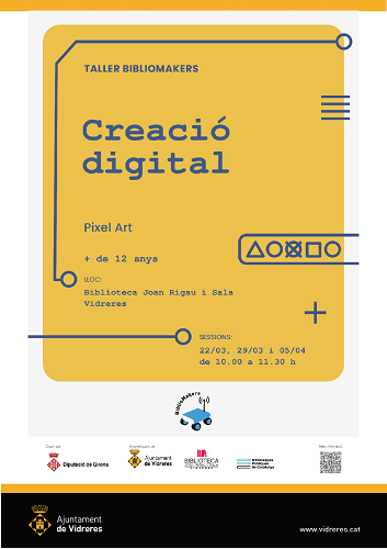 Taller Bibliomakers "Creació digital: Pixel Art"