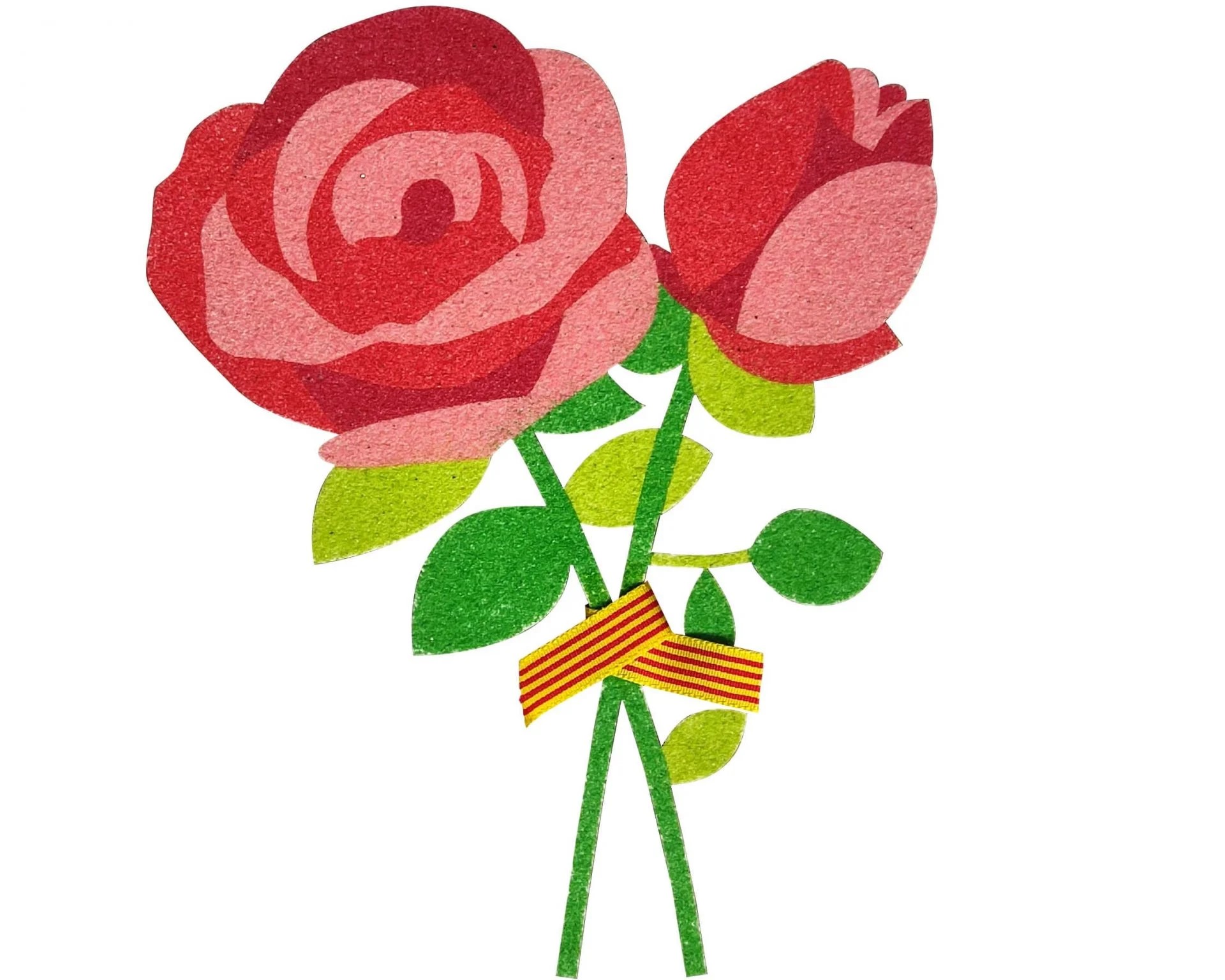 Taller de Rosa de Sant Jordi amb sorra