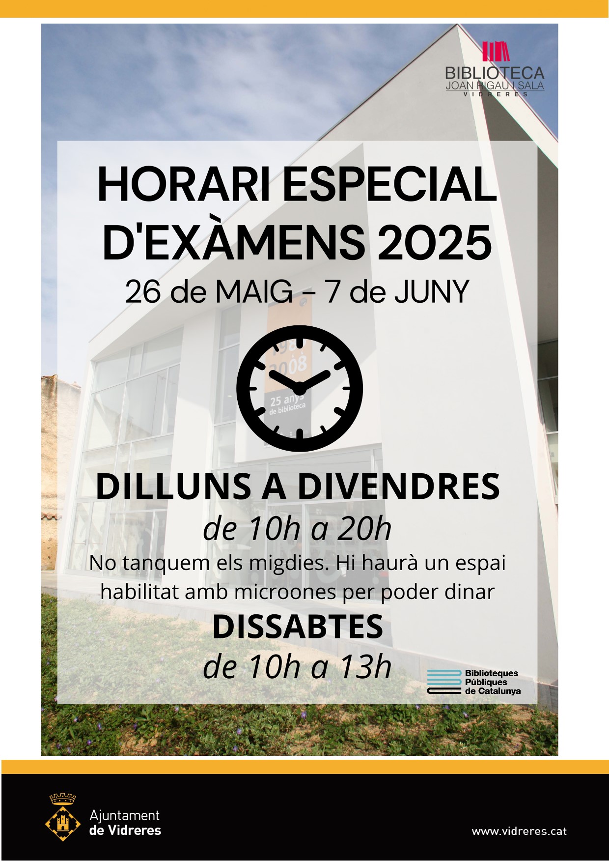 Obertura Especial Exàmens