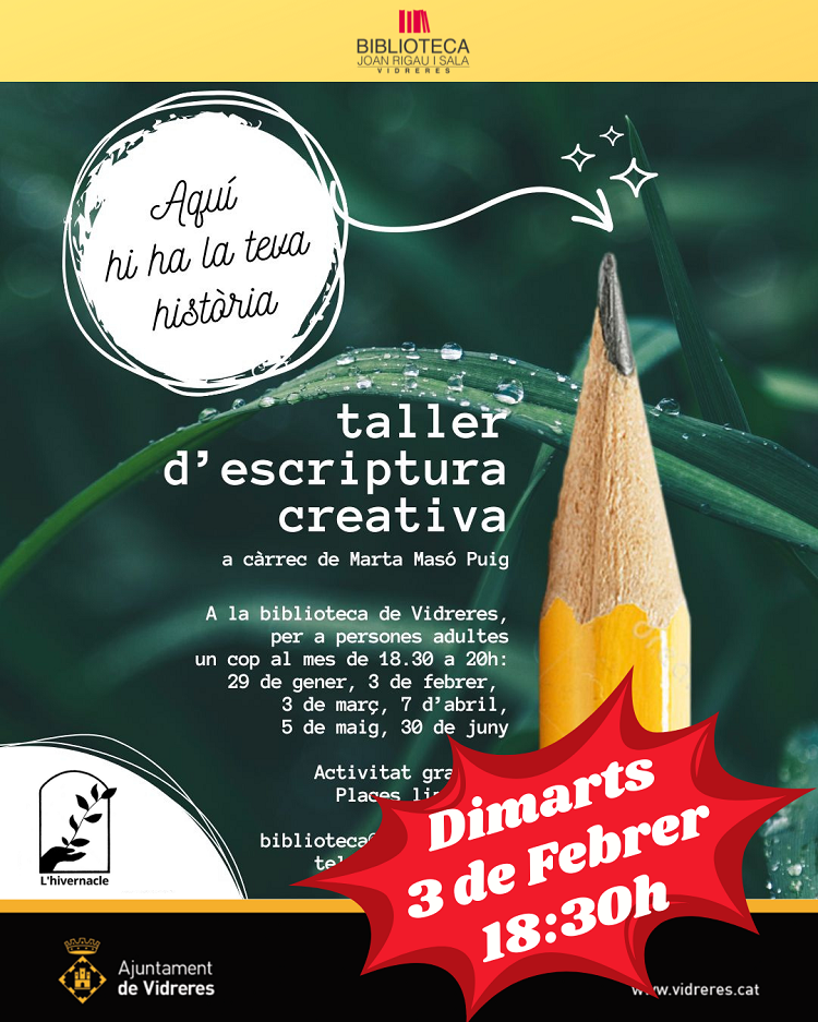 TALLER D'ESCRIPTURA CREATIVA