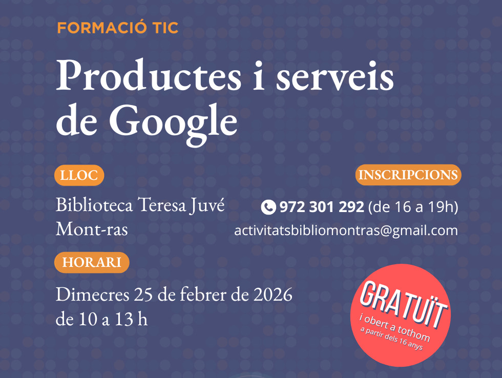 Formació TIC: Els productes i serveis de Google