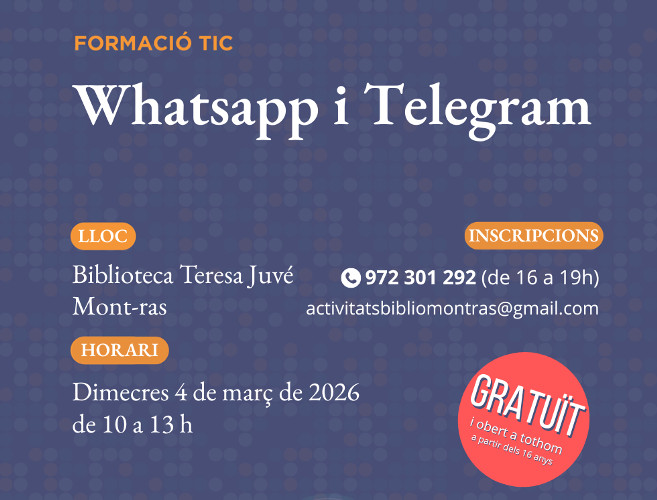 Formació TIC: Whatsapp i Telegram