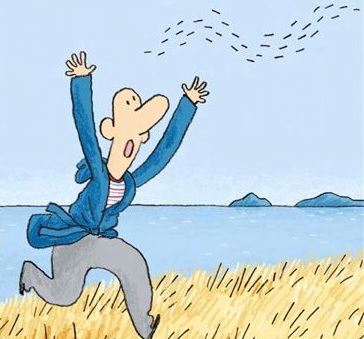 Quan els cabells del papa se'n van anar de vacances, de Jörg Mühle