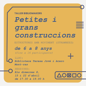 Petites i grans construccions: Estructures amb moviment (Strawbees)