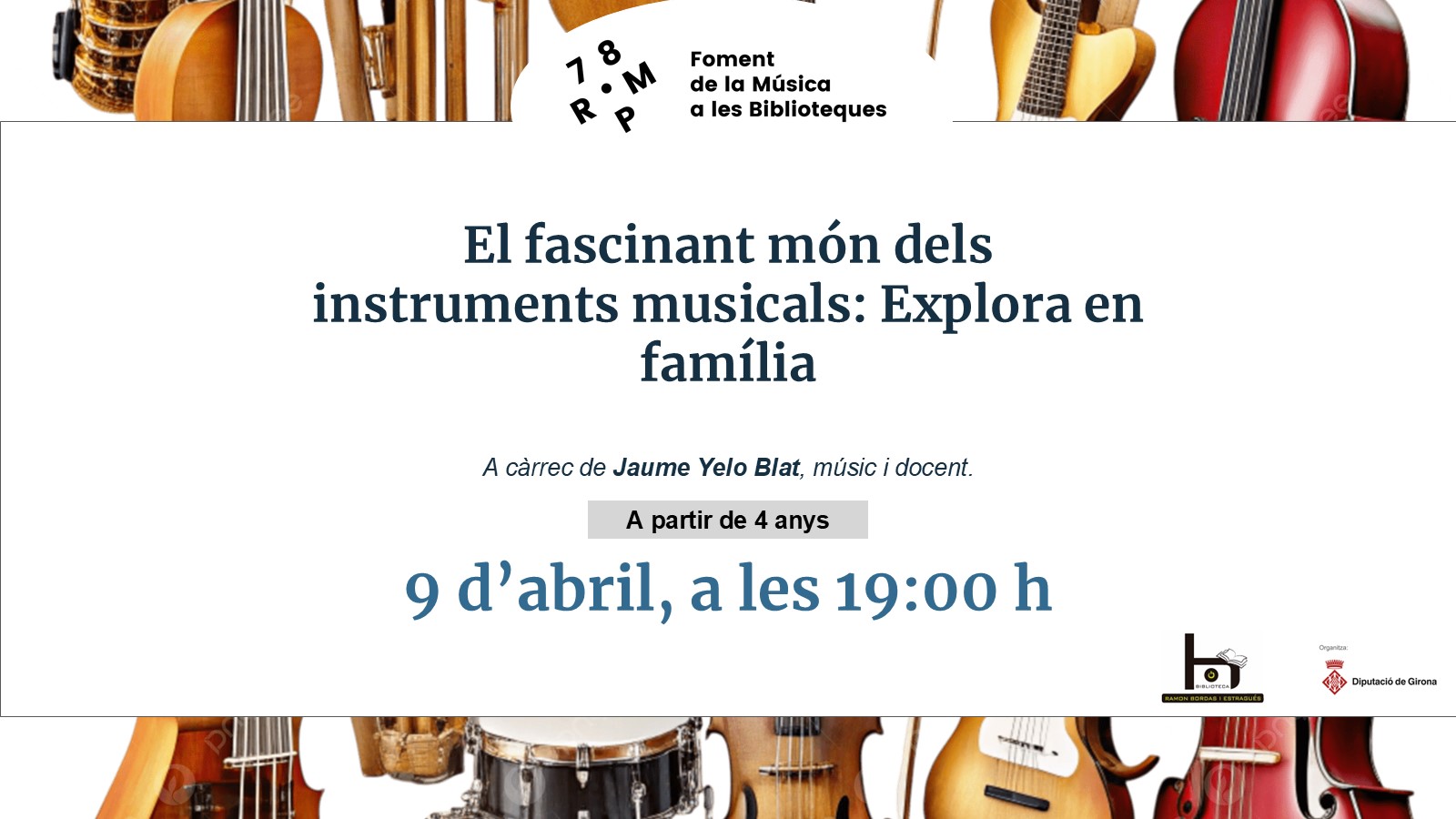 El fascinant món dels instruments musicals: explora en família.