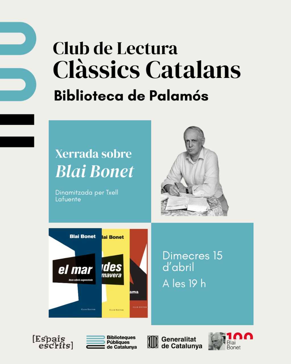 Xerrada sobre Blai Bonet
