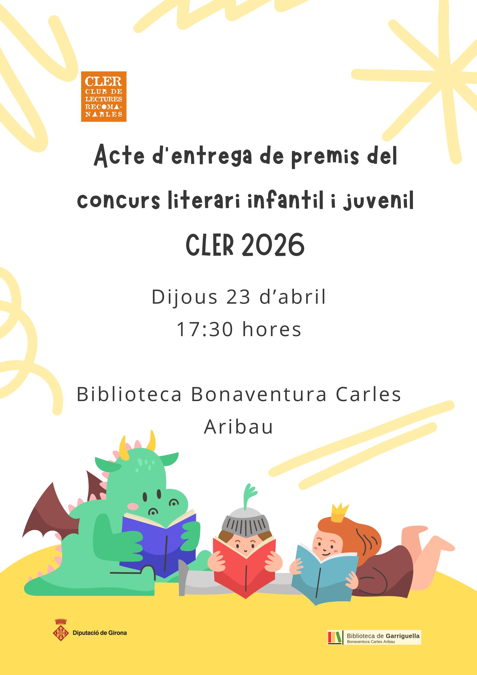 Entrega de premis concurs literari infantil i juvenil CLER 2026