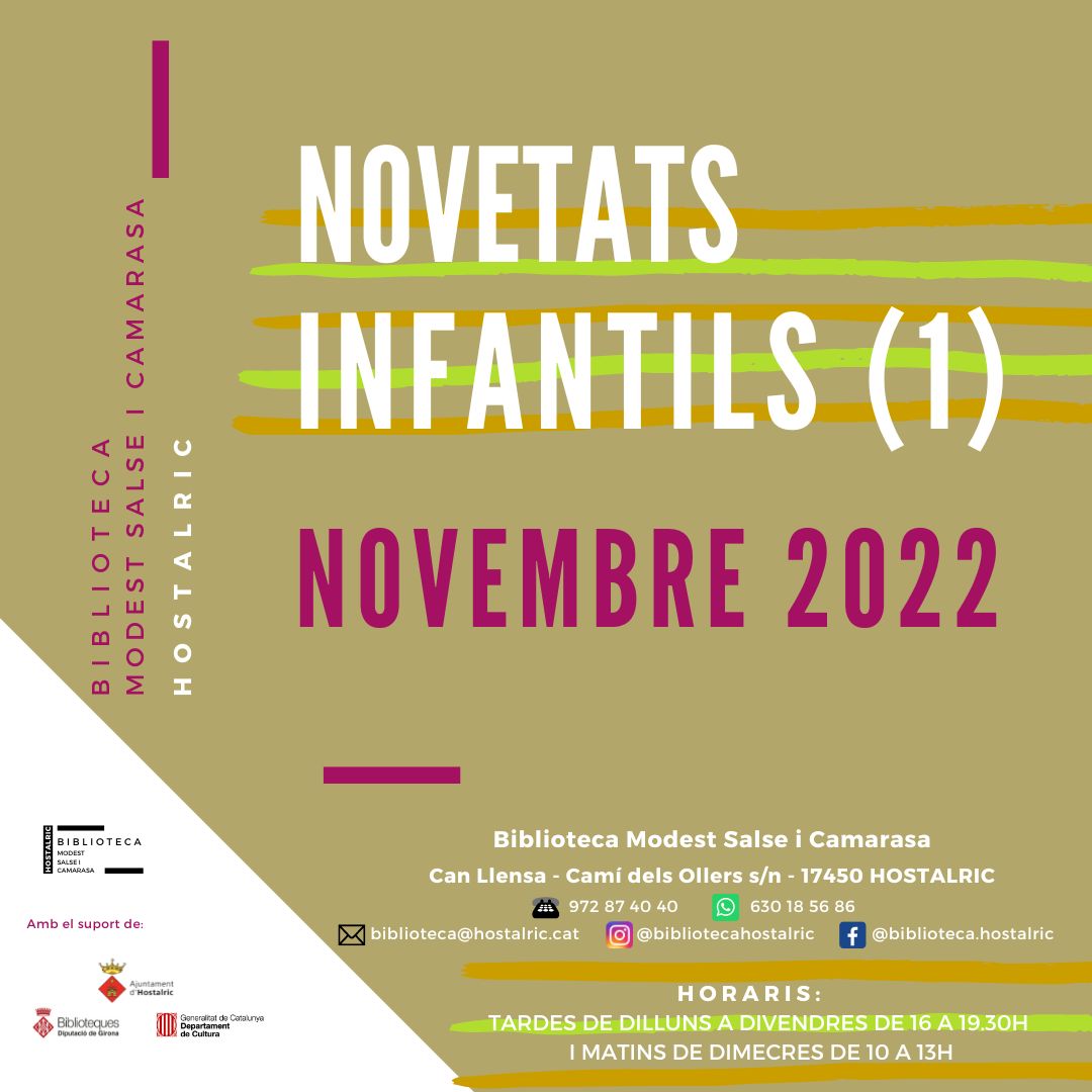 Novetats infantils 1 novembre 2022