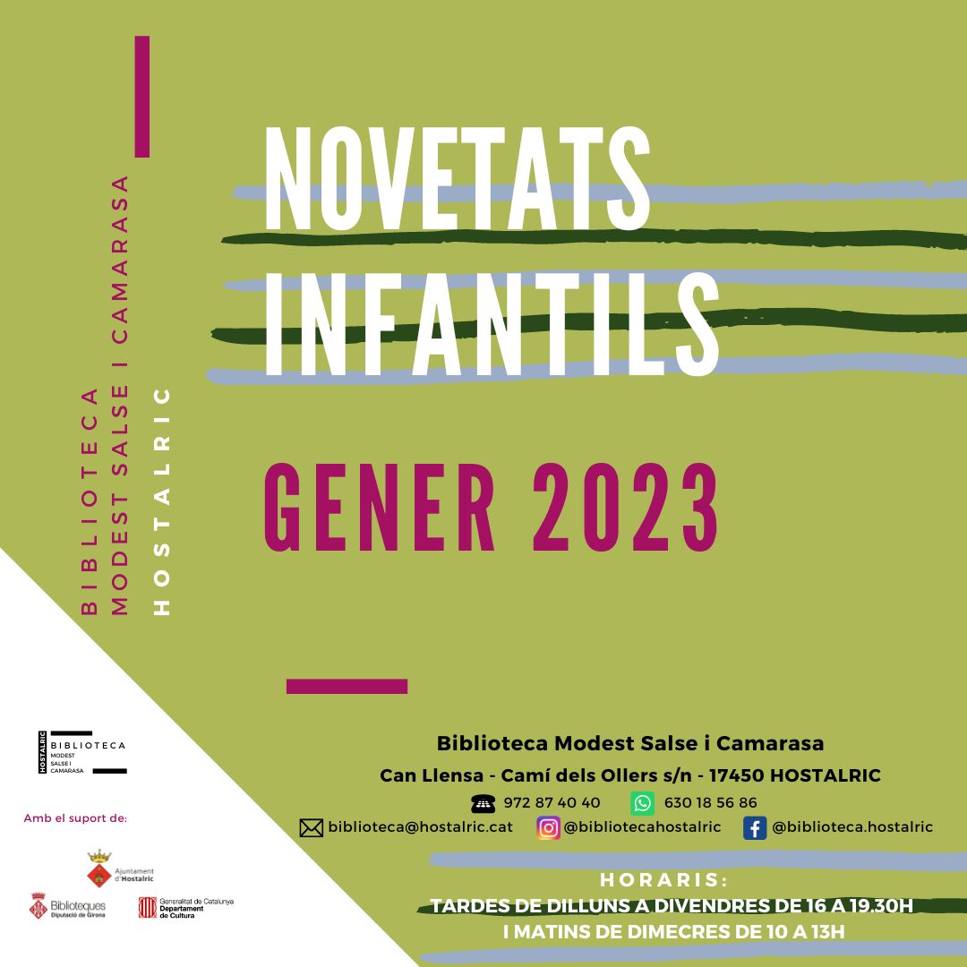 Novetats infantils gener 2023