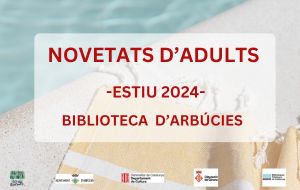 Novetats d'adults de la Biblioteca d'Arbúcies